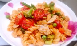 时蔬鸡肉干酪螺旋意面--健康美味超详细步骤