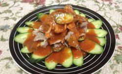 夏季凉菜猪肉拼黄瓜