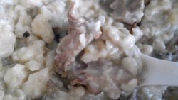 茄子排骨疙瘩汤