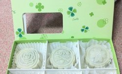 抹茶绿豆冰皮月饼