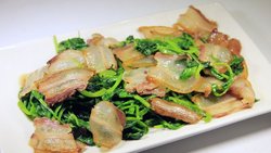 豌豆尖炒酱肉