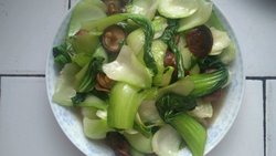 上海青炒香菇
