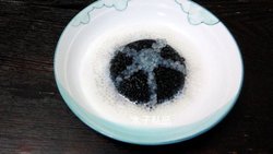 黑白配（西米露盖浇黑米饭）