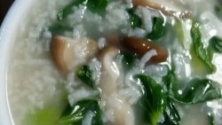 青菜香菇粥