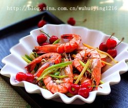 葱爆大虾