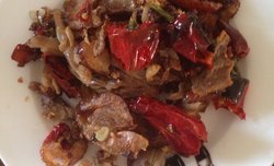 解决吃剩的烤鸭之辣子烤鸭肉