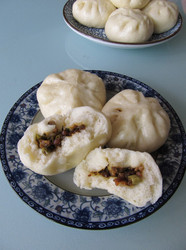 芽菜豇豆肉包