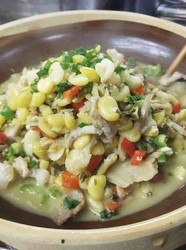豌豆米炖菜心