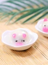 黑芝麻猪猪汤圆