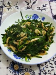 磷虾炒韭菜
