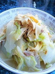 干豆腐炖白菜