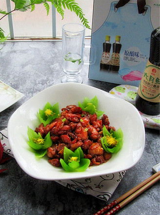 蜜糖鸡翅根油菜