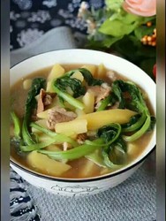 小白菜炖土豆