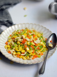 菜蔬炒鸡丁