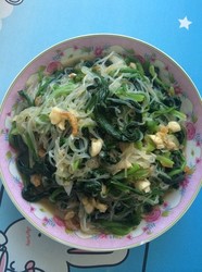 凉拌菠菜粉丝