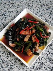 红苋菜炒肉