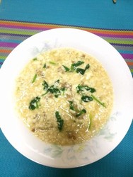 肉沫香菜豆腐羹