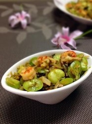 雪菜豆瓣炒虾仁