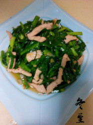 韭菜炒肉丝