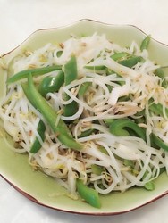 青椒溜芽菜