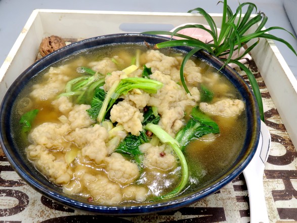 酥肉炖油菜