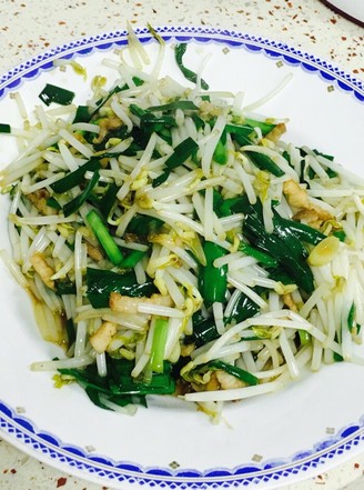 豆芽韭菜炒肉丝