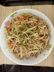 香菇白菜帮炒饼