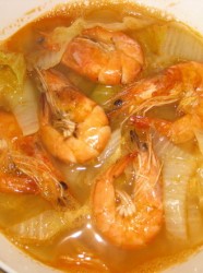 海虾白菜汤