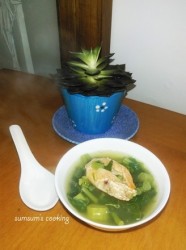 海虾菜心汤