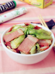培根炒圆白菜