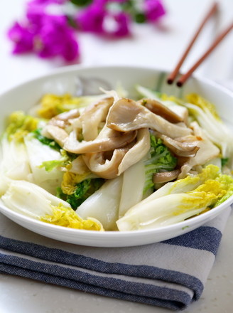 乌白菜炒凤尾菇