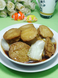 白菜烧圆素鸡