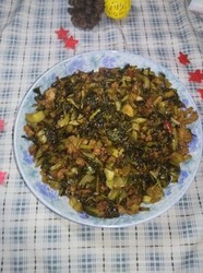 肉沫炒糟白菜