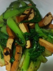 上海青菜炒豆干