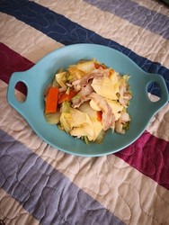 白菜片炒白豆干