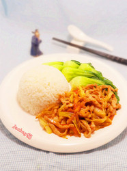 榨菜肉丝饭