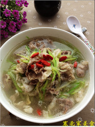 萝卜丝汆羊肉片