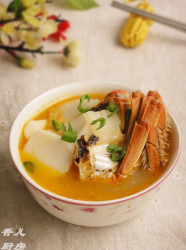 年糕白菜螃蟹汤