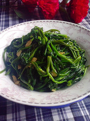 蒜沫通心菜