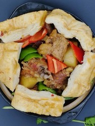 鸡焖饼