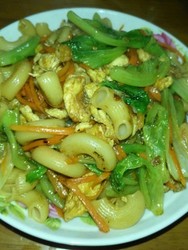 鸡蛋炒通心粉
