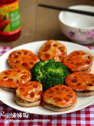 香煎泰式甜辣藕饼