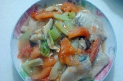 西红柿炒鱼块