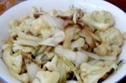 白菜炒菜花