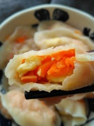 胡萝卜鸡蛋馅水饺