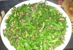 韭菜炒海螺丝