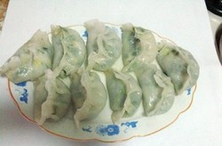 虾仁韭菜水晶蒸饺