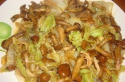 小黄蘑炒白菜