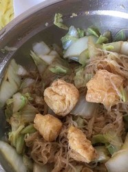 白菜炒粉丝泡豆腐