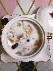木瓜牛奶炖雪蛤